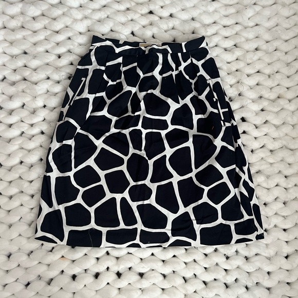 Michael Kors Dresses & Skirts - Michael Kors Black and White Patterned A-Line Skirt